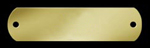 Brass Collar Tag, High Polish 3/4 in. x 3 in.