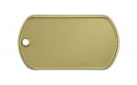 SUPPLY DEPOT MILSPEC G.I. Dog Tag, Brass